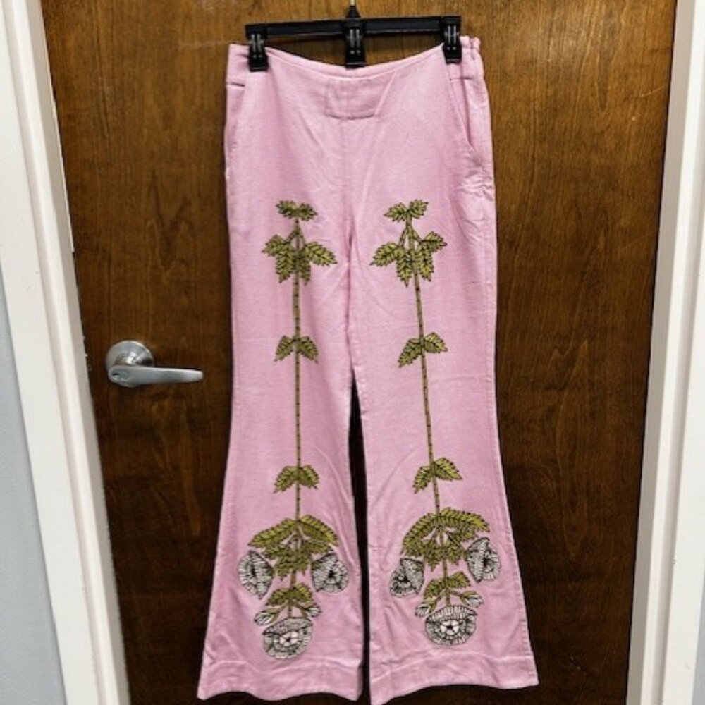 Charlie Crocus Embroidered Pant
